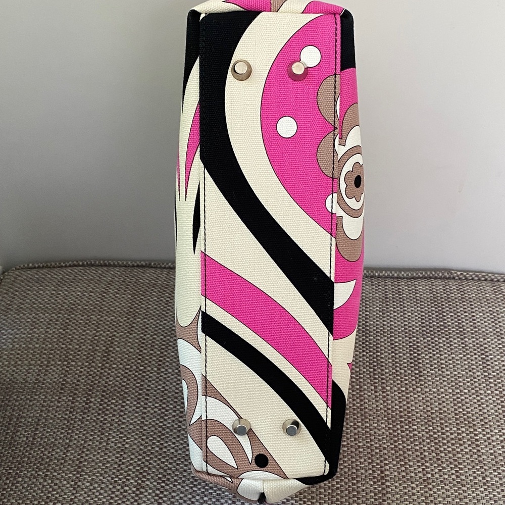 Vintage Emilio Pucci Fabric & Leather Bag - Picture 6 of 12